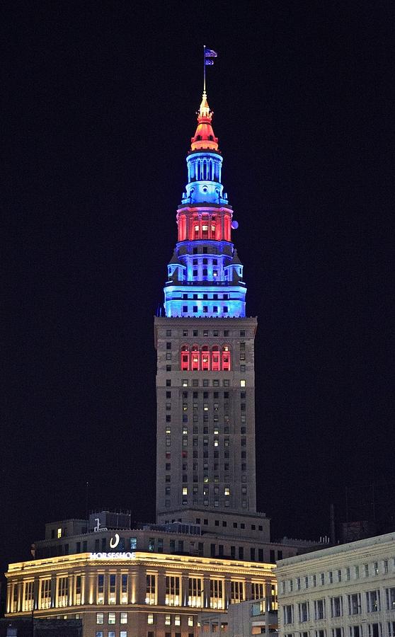 Patriotic Cleveland Photograph by John Hoey