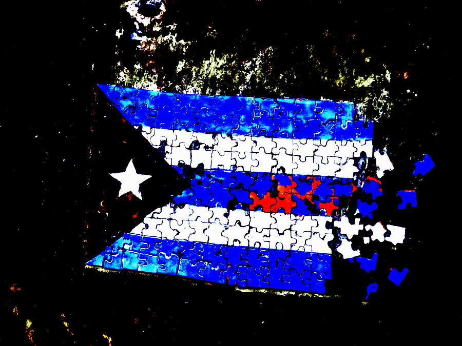Patriotic Cuba Flag Puzzle Photograph by Funkpix Photo Hunter