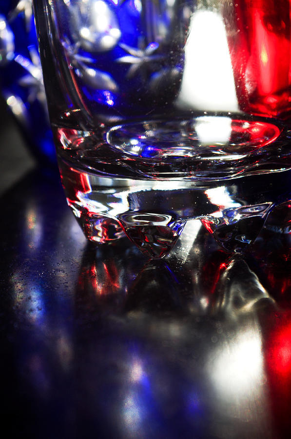 Vase Photograph - Patriotic Glass by Adria Trail