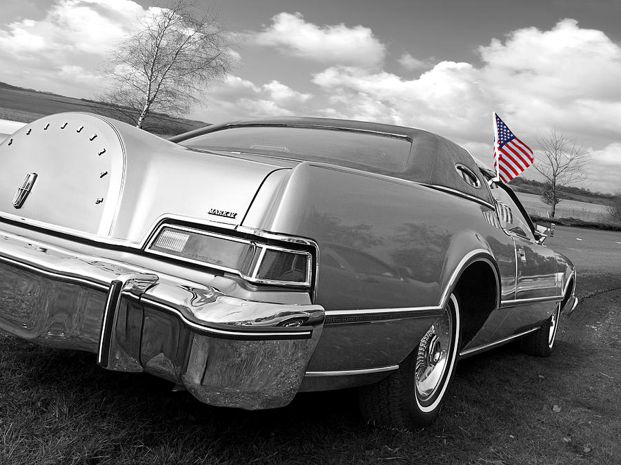 Patriotic Lincoln Continental 1976 Photograph by Gill Billington