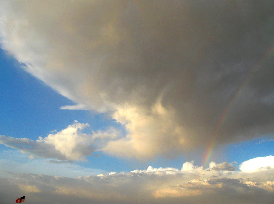 Patriotic Rainbow Clouds Photograph by Daniel Schubarth