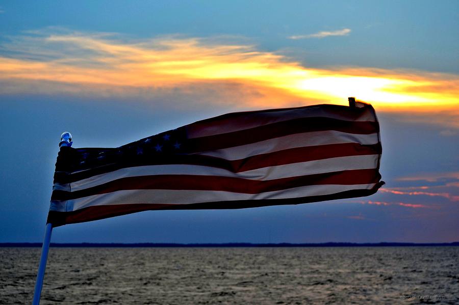 Patriotic Sunset Photograph by Tara Potts