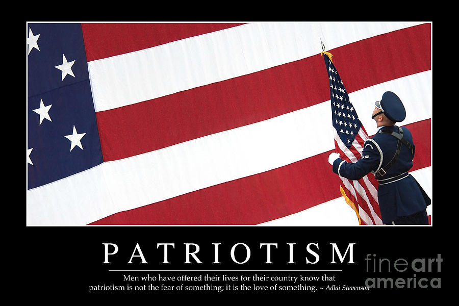 Patriotism Inspirational Quote Photograph by Stocktrek Images