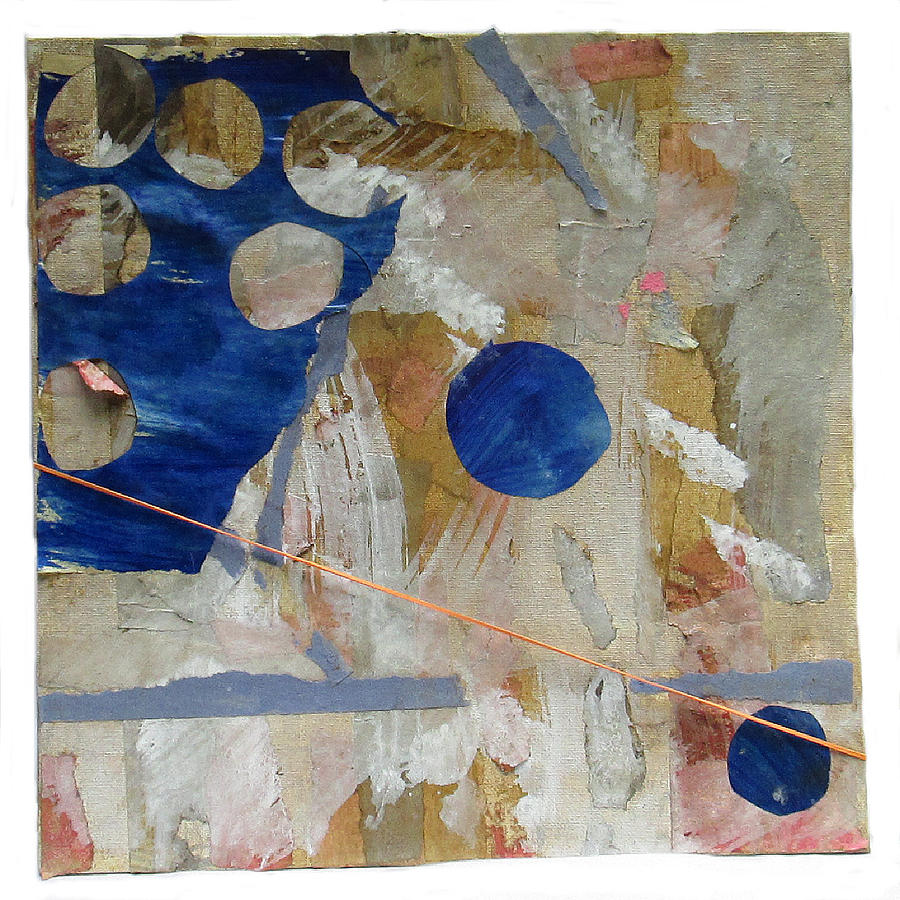 Abstract Mixed Media - Pats Blue by Susan Parise