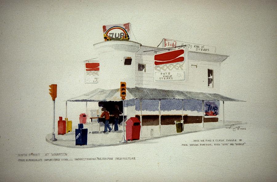 Pats Steaks Painting by William Renzulli
