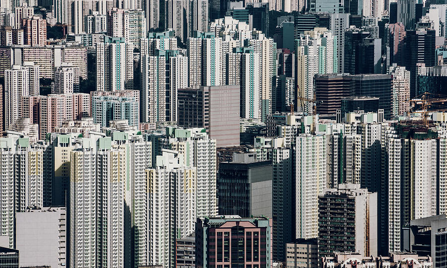 Pattern Formed With Buildings In Photograph by D3sign