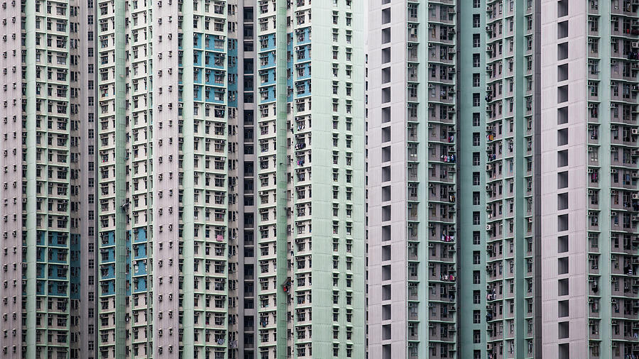 Pattern Formed With Crowded Highrise Photograph by D3sign