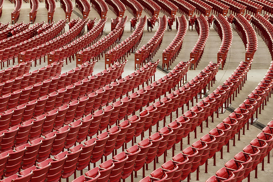 Pattern Of Red Seats Photograph by © Darren Loprinzi