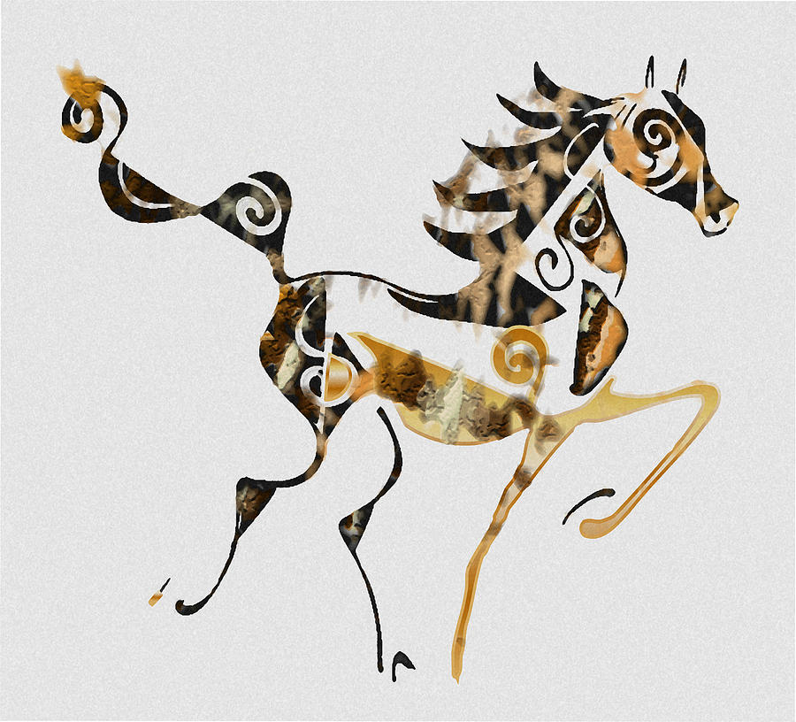 Horse Drawing - Pattern Worker by Ellsbeth Page