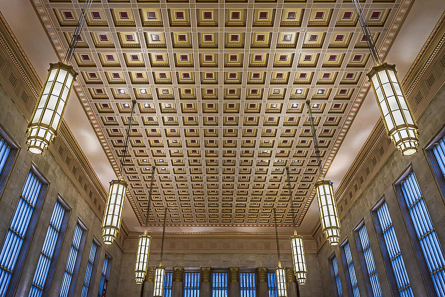 Pattern Photograph - Patterned Ceiling by Noah Katz