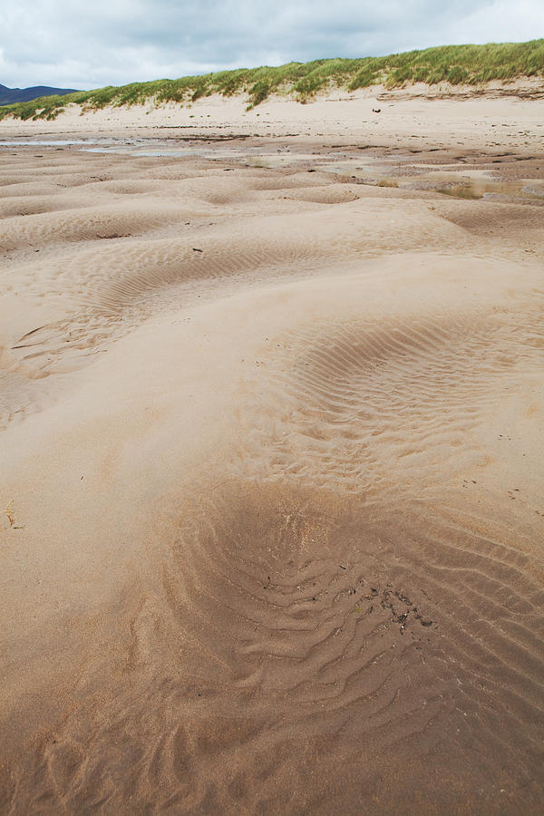 Space Photograph - Patterns In Sand And Water At Beach With Copy Space by Dirk Ercken