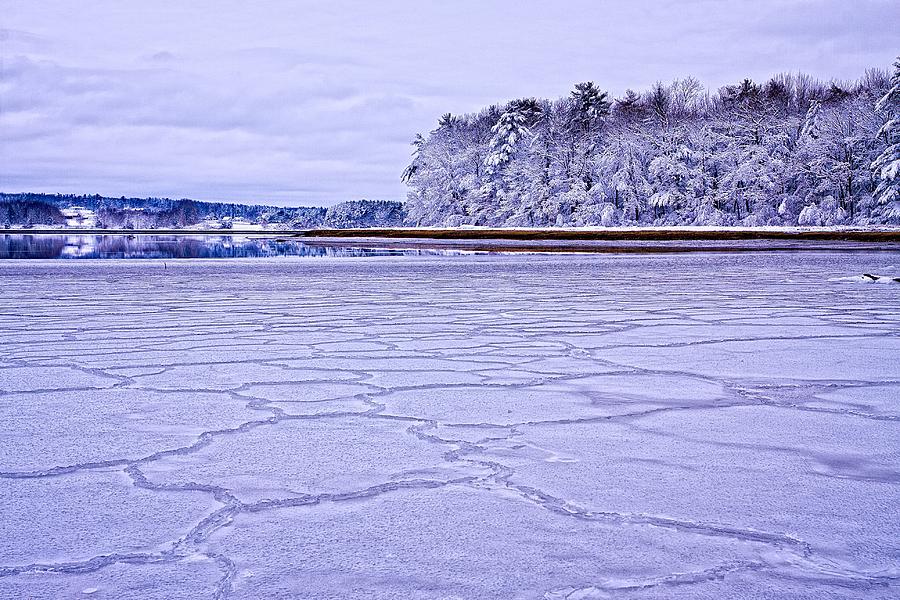 Patterns In The Ice Royalls Cove Photograph by Jeff Sinon