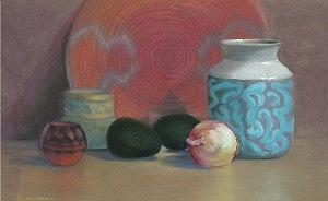 Vase Pastel - Patterns Of Placitas by Julie Mayser Vase Pastel - Patterns Of Placitas by Julie Mayser
