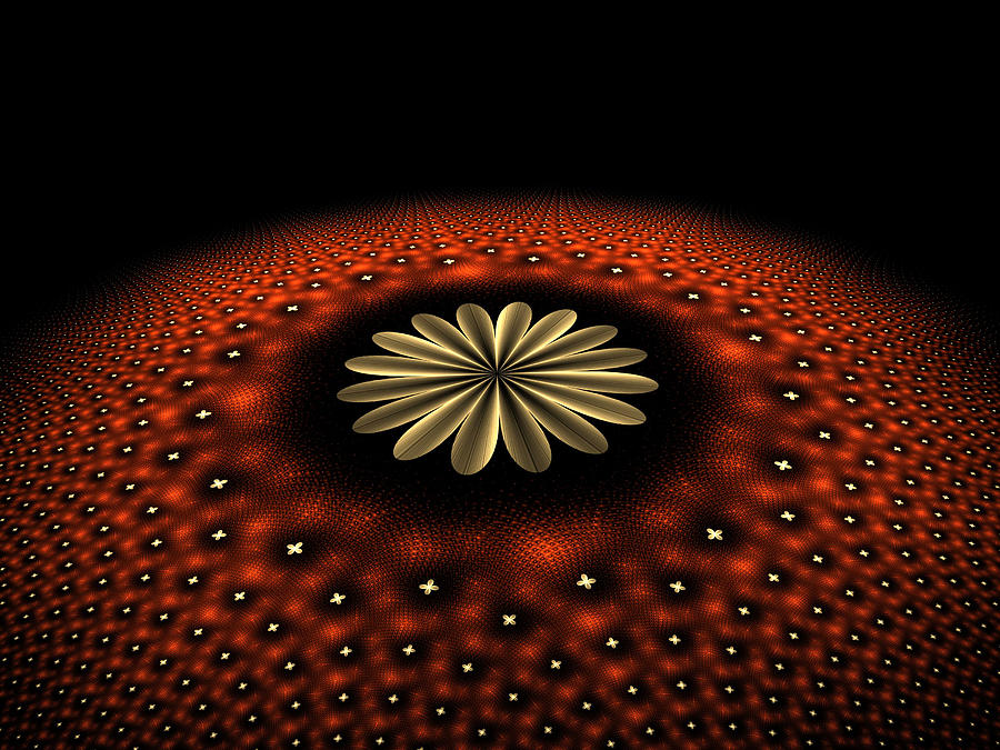 Patterns on a Dome Digital Art by Richard Ortolano