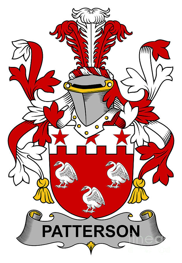 Patterson Coat of Arms Irish Digital Art by Heraldry - Pixels