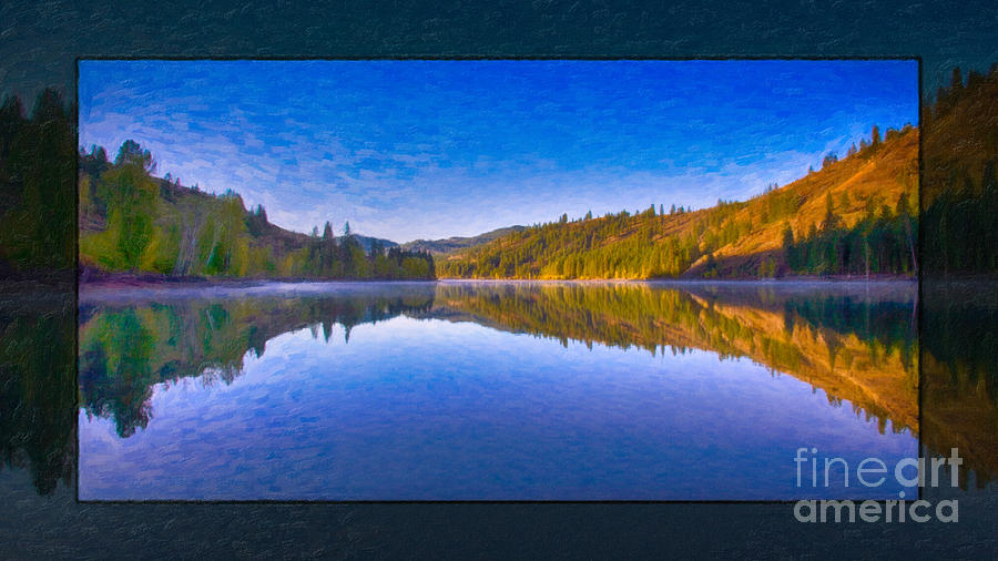 Patterson Lake Fall Morning Abstract Landscape Painting Painting by Omaste Witkowski Patterson Lake Fall Morning Abstract Landscape Painting Painting by Omaste Witkowski