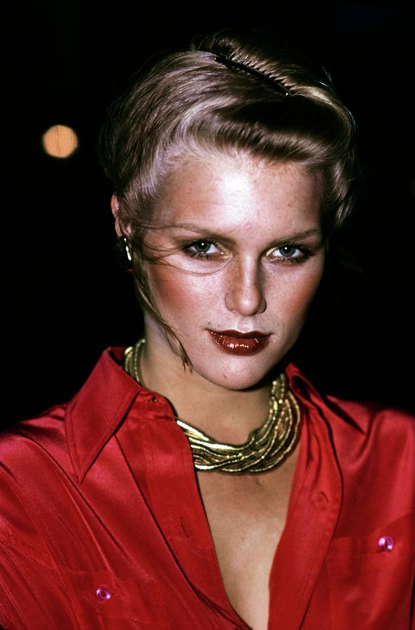 Patti Hansen Wearing Geminesse Make-up Photograph by Arthur Elgort
