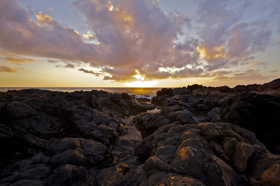 Pau Hana Sunset Photograph by Brian Governale