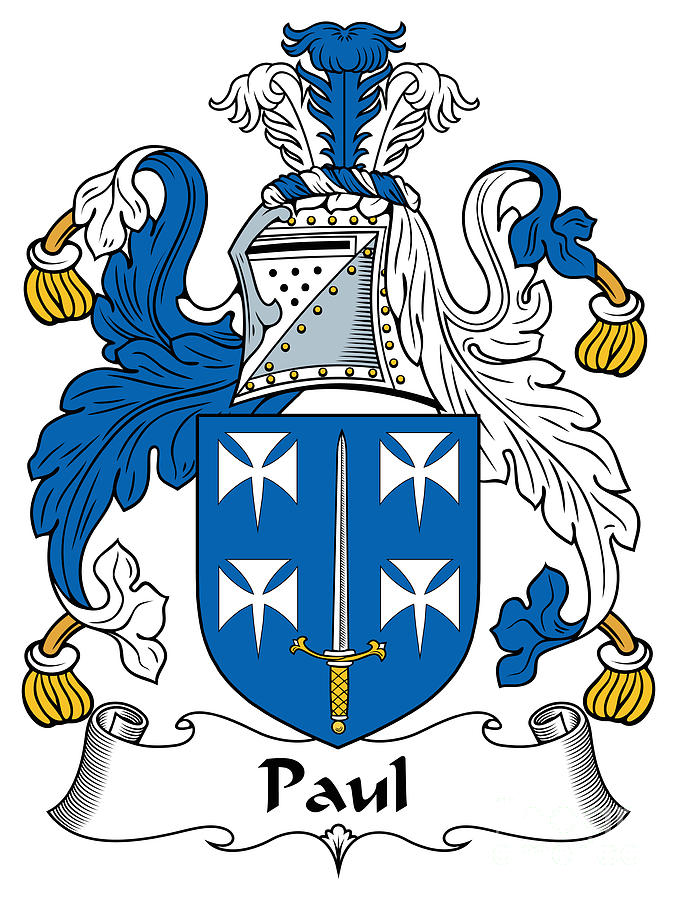 Paul Coat of Arms Irish Digital Art by Heraldry | Pixels