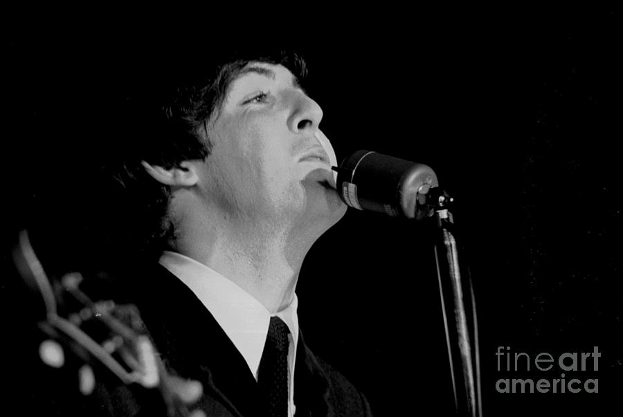 Paul Mccartney, Beatles Concert, 1964 Photograph by Larry Mulvehill