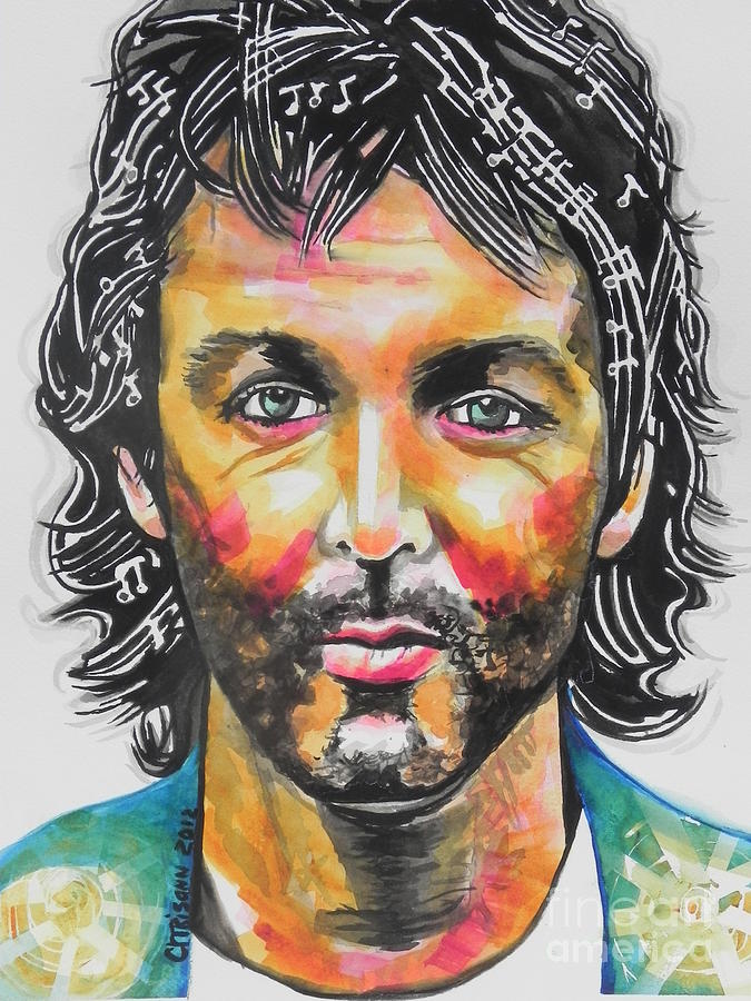 Paul McCartney Painting by Chrisann Ellis