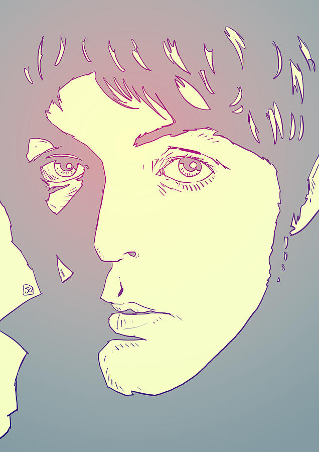 The Beatles Drawing - Paul McCartney by Giuseppe Cristiano