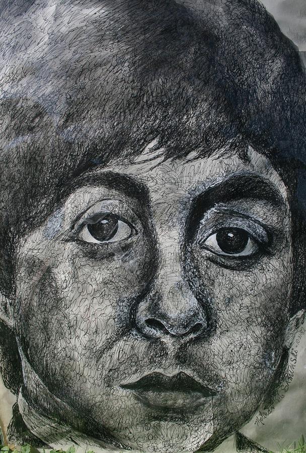 Paul McCartney Drawing by Melinda Saminski