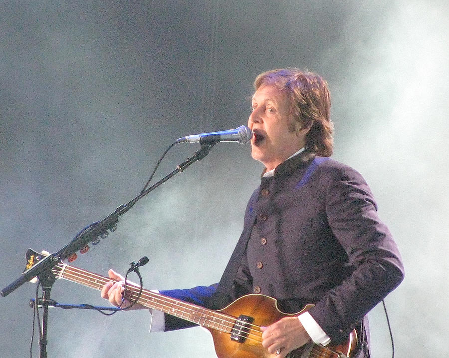 Paul McCartney on Stage at Citi Field Photograph by Melinda Saminski