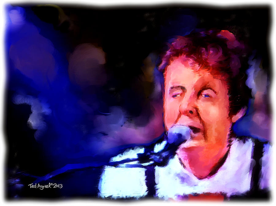 Paul Mccartney Painting by Ted Azriel