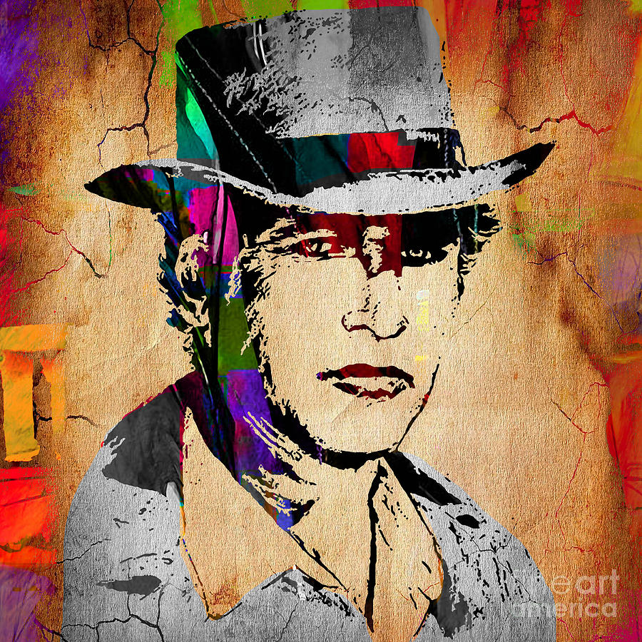 Paul Newman Collection Mixed Media by Marvin Blaine