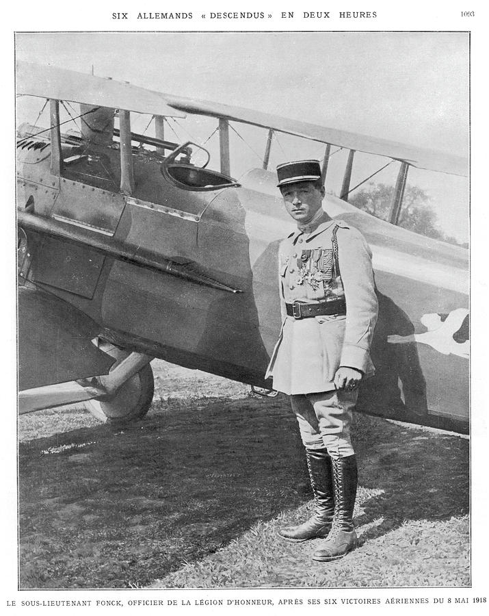 Paul-rene Fonck (1894-1953) French Ww1 Photograph by Mary Evans Picture ...