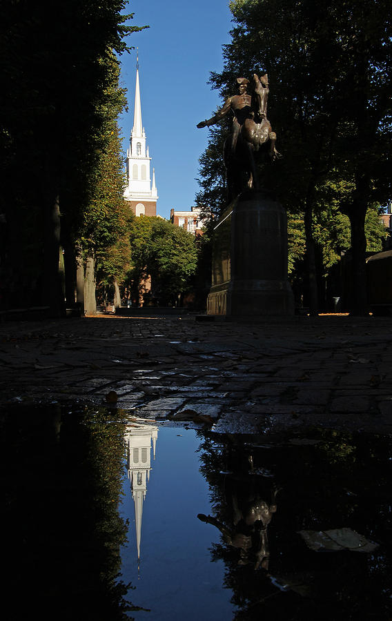 Paul Revere and the Old North Church Photograph by Juergen Roth