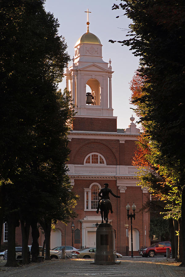 Paul Revere Mall and New North Church Photograph by Juergen Roth