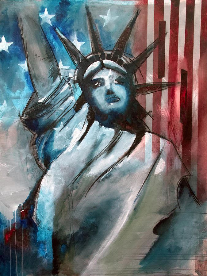 Abstract Painting - Paul Stanleys America by Sean Parnell