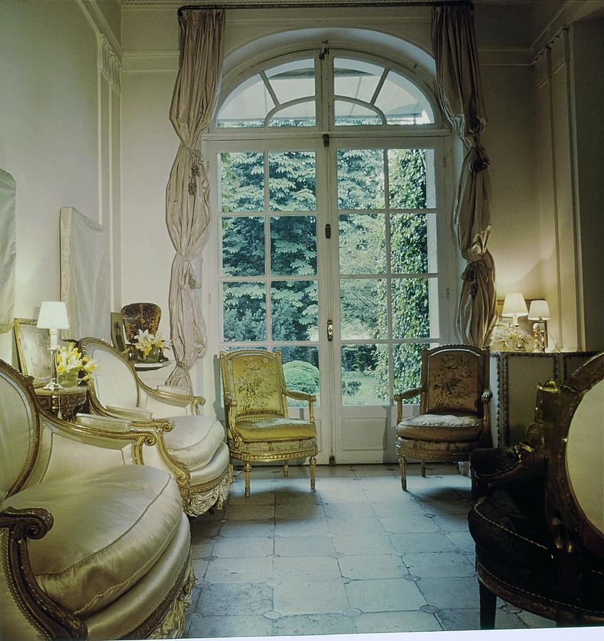 Pauline De Rothschilds Oval Salon Photograph by Horst P. Horst