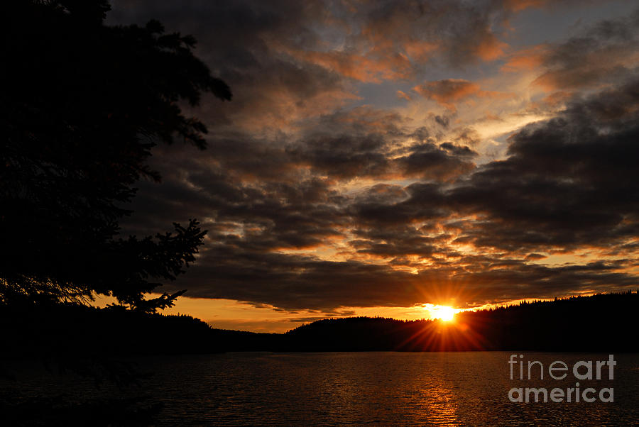 Paull Lake Sunset Photograph by Larry Ricker