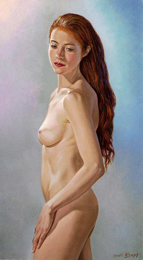 Figure Painting - Pauls Muse by Paul Krapf Figure Painting - Pauls Muse by Paul Krapf
