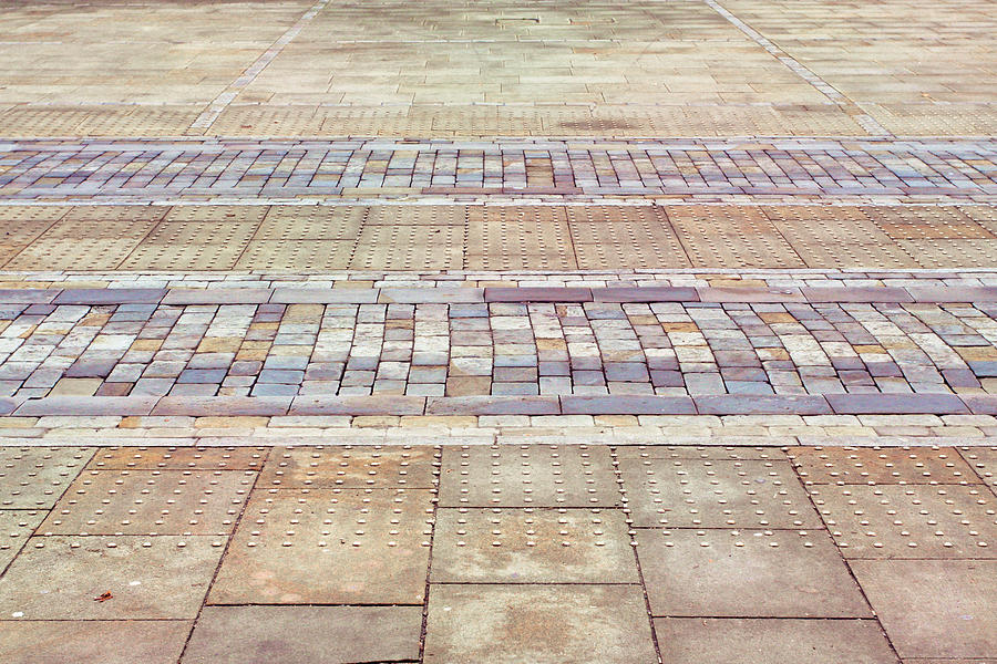 Architecture Photograph - Paving background by Tom Gowanlock