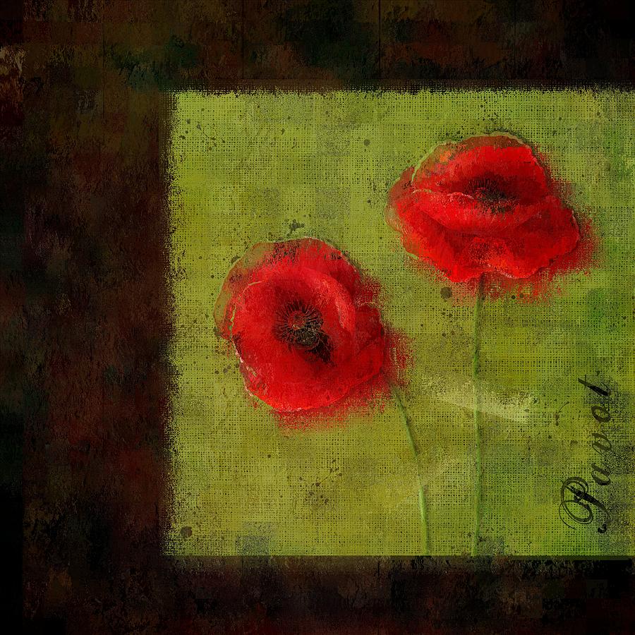 Poppy Digital Art - Pavot - 027023173-bl01 by Variance Collections