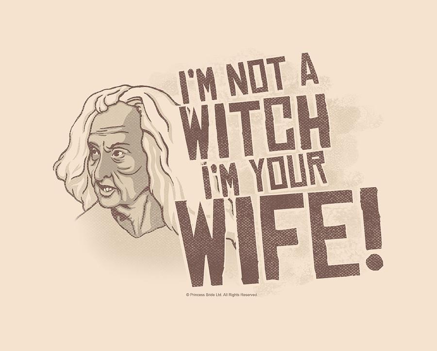 The Princess Bride Digital Art - Pb - Not A Witch by Brand A