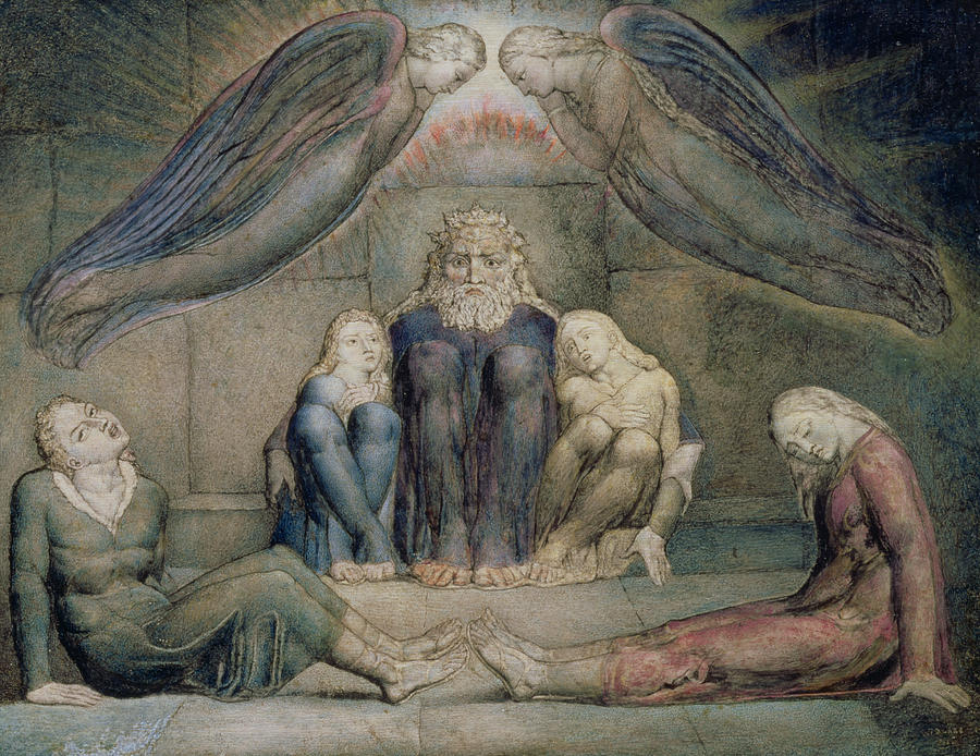 William Blake Painting - Pd.5-1978 Count Ugolino And His Sons by William Blake