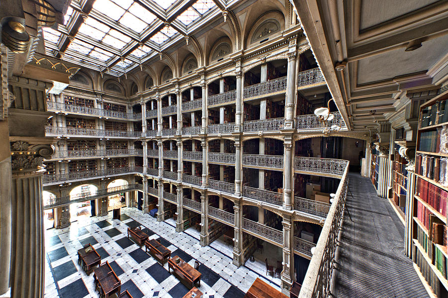 Peabody Library Photograph by Steve Rosenbach Pixels
