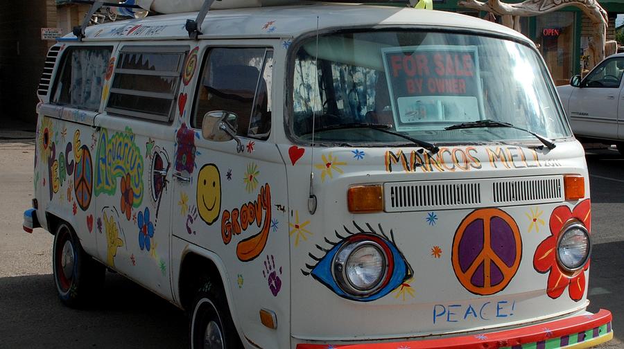 Peace and Love Van Photograph by Dany Lison
