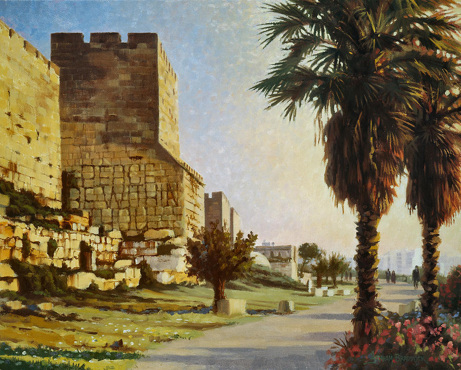 Peace be Within You  Jerusalem Painting by Graham Braddock