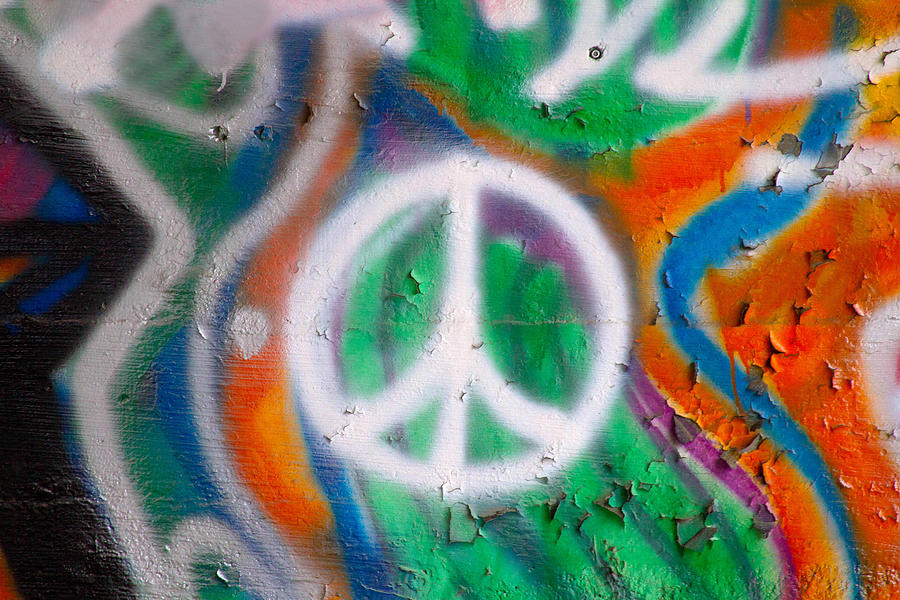 Peace Graffiti Photograph By Larry Lanius Ii Fine Art America