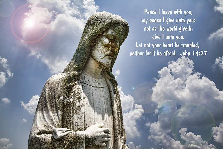 Jesus Christ Photograph - Peace I Leave With You by Kathy Clark
