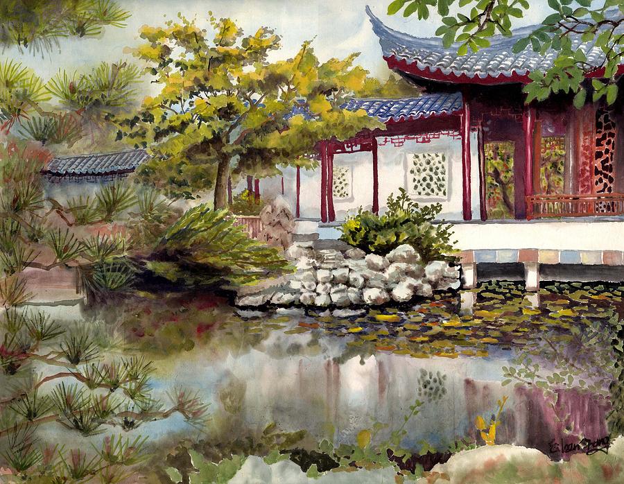 Peace in Garden Painting by Eileen  Fong