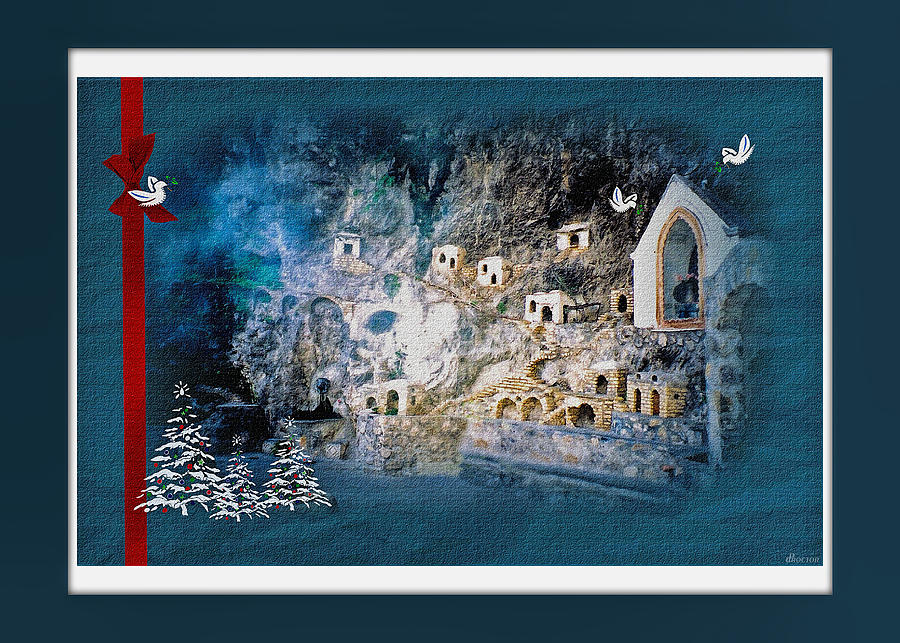 Christmas Digital Art - Peace In The Village by Donna Proctor