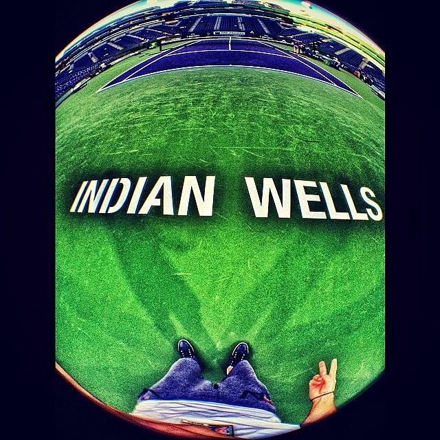 Tennis Photograph - #peace Indian Wells Thanks For A Fun by Brett Connors