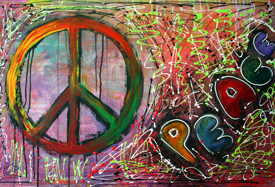 Peace Painting By Laura Barbosa